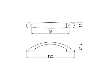 Forest BÚTORFOGANTYÚ 132-96 96 KRÓM - 10007550071
