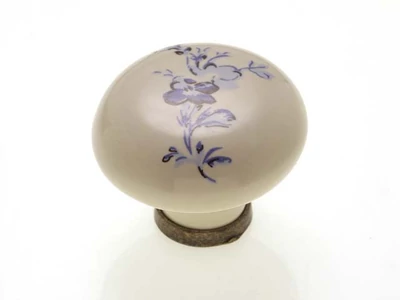 Forest BÚTORFOGANTYÚ P03.01.25.04 ÁTM.35 ANTIKOLT BRONZ-KÉK VIRÁG - 10007550272