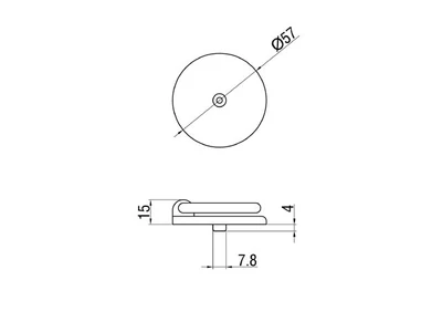 Forest BÚTORFOGANTYÚ 5021/A Átm:57 ANTIKOLT BRONZ - 10007550520