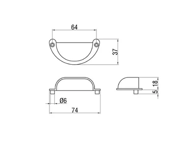 Forest BÚTORFOGANTYÚ 5031/B 64 ANTIKOLT BRONZ - 10007550580
