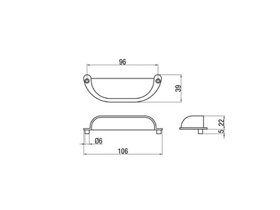 Forest BÚTORFOGANTYÚ 5031/A 96 ANTIKOLT BRONZ - 10007550590