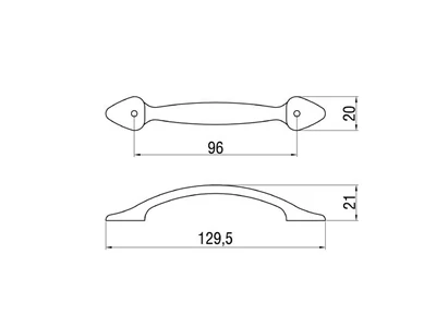 Forest BÚTORFOGANTYÚ 503-96 96 ANTIKOLT BRONZ - 10007550620