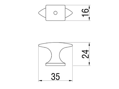 Forest BÚTORFOGANTYÚ 114-000 35x24 ANTIKOLT BRONZ - 10007550690