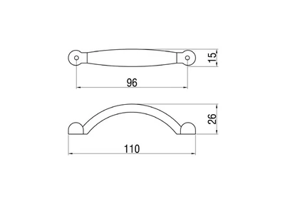 Forest BÚTORFOGANTYÚ 228-96 96 ANTIKOLT BRONZ - 10007550740