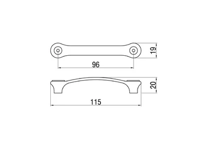 Forest BÚTORFOGANTYÚ 229-96 96 ANTIKOLT BRONZ - 10007550780
