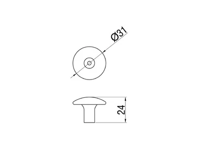 Forest BÚTORFOGANTYÚ 501-000 Átm:31 ANTIKOLT EZÜST - 10007550831