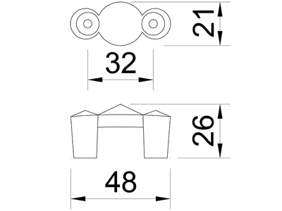 Forest BÚTORFOGANTYÚ 633.C32.KR03 32 NIKKEL-SWAROVSKI KRISTÁLY - 10007552151
