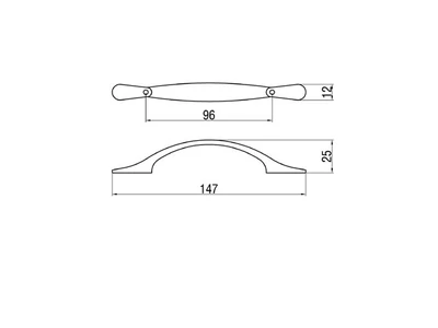 Forest BÚTORFOGANTYÚ T243-96 96 MATT NIKKEL - 10007601335