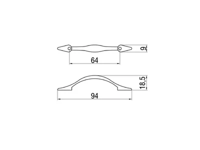 Forest BÚTORFOGANTYÚ T244-64 64 MATT NIKKEL - 10007601340
