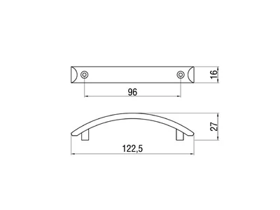 Forest BÚTORFOGANTYÚ T253-96 96 MATT NIKKEL - 10007601398