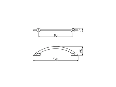 Forest BÚTORFOGANTYÚ T204-96 96 MATT NIKKEL - 10007602400