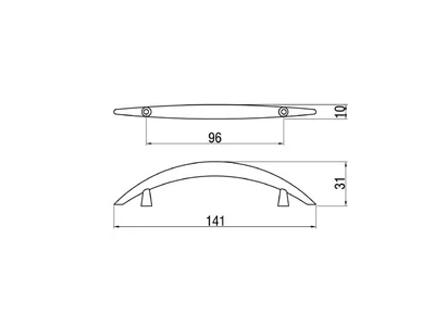Forest BÚTORFOGANTYÚ T233-96 96 MATT NIKKEL - 10007606437