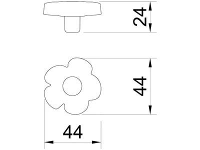 Forest BÚTORFOGANTYÚ T500 GOMB RÓZSASZÍN - 10007611000
