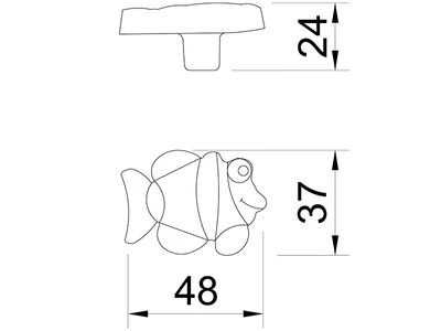 Forest BÚTORFOGANTYÚ T504 GOMB SOKSZÍNŰ - 10007611030