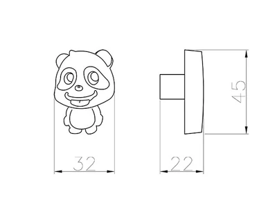 Forest BÚTORFOGANTYÚ T513 . FEKETE-FEHÉR - 10007611130