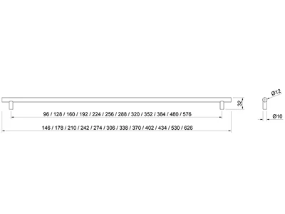 Forest BÚTORFOGANTYÚ A001-576/626 576 ALUMÍNIUM - 10007650063