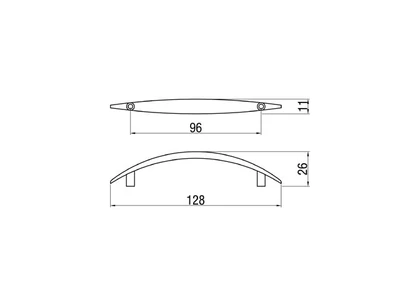 Forest BÚTORFOGANTYÚ E014-096 96 MATT NIKKEL - 10007650572