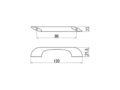 Forest BÚTORFOGANTYÚ E015-096 96 MATT KRÓM - 10007650593