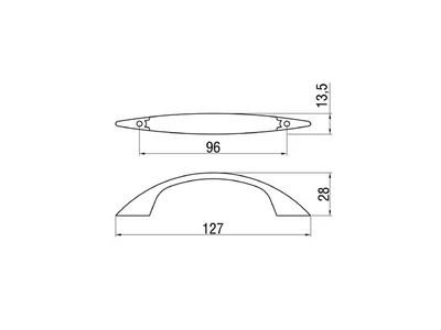 Forest BÚTORFOGANTYÚ E017-096 96 MATT KRÓM - 10007650623