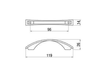 Forest BÚTORFOGANTYÚ E018-096 96 MATT KRÓM - 10007650643