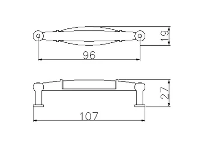 Forest BÚTORFOGANTYÚ E038-96 96 ANTIKOLT BRONZ-SZÜRKE VIRÁG - 10007652001