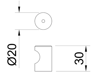 Forest BÚTORFOGANTYÚ A019-020 D:20mm
