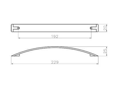 Forest BÚTORFOGANTYÚ BR 189 192MM MATT NIKKEL - 10007700142