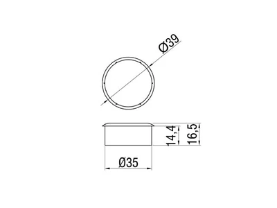Forest BÚTORFOGANTYÚ P 273-35 TOLÓAJTÓKAGYLÓ ÁTM: 39mm FEHÉR - 10007807202