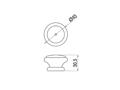 Forest BÚTORFOGANTYÚ F 130-45 GOMB FENYŐ - 10007901500