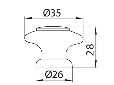 Forest BÚTORFOGANTYÚ S 70-35 GOMB PÁCOLT TÖLGY - 10008004400