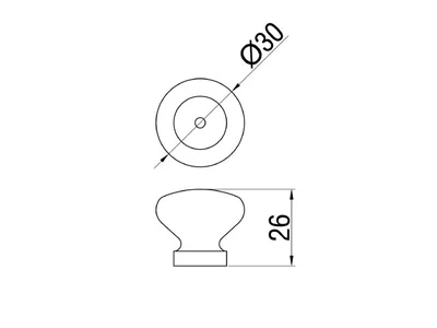 Forest BÚTORFOGANTYÚ 423-30 GOMB JUHAR LAKKOZOTT - 10008009105