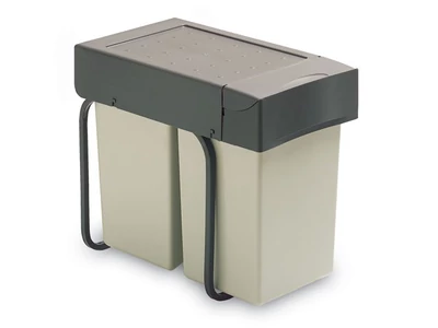 Forest HULLADÉKGYŰJTŐ ART 227 2x14L, 255x398x450 mm SZÜRKE - 10010000650