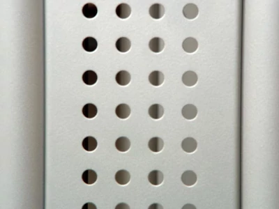 Forest IRODAI ASZTALLÁB BETÉT TOKYO 582mm RAL9006 KÖR LYUKAS ALUMÍNIUM - 10010410390