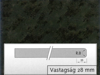 Forest MUNKALAP CHT 1027 GL NERO AFRICA 4200x600x28mm - 10012503002