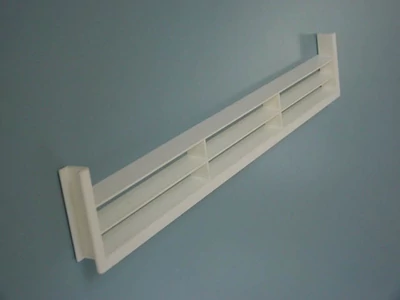 Forest SZELLŐZŐRÁCS MŰANYAG 449 LÁBAZATELEMBE ÉPITHETÖ 390x65x18 mm FEHÉR - 10014202000