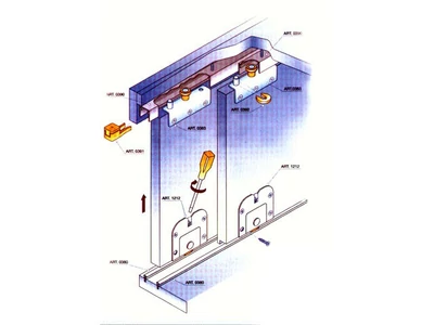 Forest TOLÓAJTÓ BÚTORLAPHOZ 300 B SZETT TEHERB. 50 KG ALUMÍNIUM - 10014600201