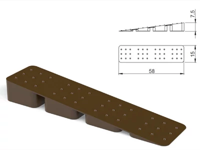 Forest MŰANYAG ÉK 156.0000.02 58x15x7,5 BARNA - 10015505400
