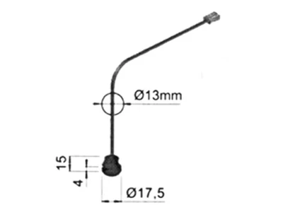 Forest VILÁGÍTÁSTECHNIKAI KIEGÉSZÍTŐ SZENZOR LIMIT 250W, 220-240V FEKETE - 10015609030