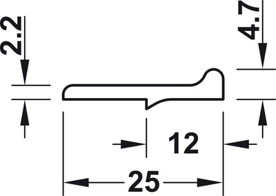 239.92.155 Porfogóléc műanyag barna RAL8019 4