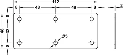 260.19.931 Laposvas 112x48mm