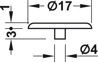 262.24.359 Minifix takaró dugó, fekete