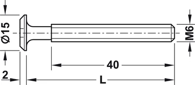264.70.760 Bútorösszehúzó csavar M6x60 króm