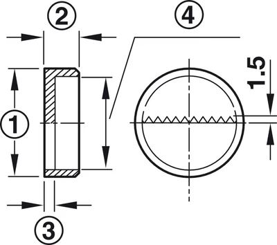290.50.730 Keretakasztó fehér 30x11