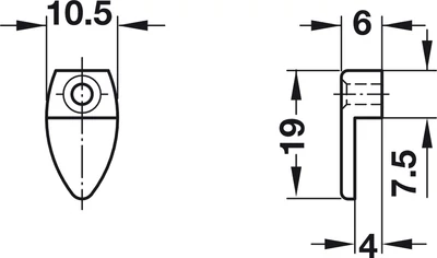 291.09.402 Tükörtartó műanyag