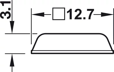 356.27.416 Ajtó koppanás gátló DB127 12