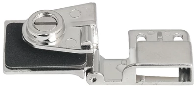 361.97.600 Üvegajtó pánt fúrás nélküli közé, középső, króm