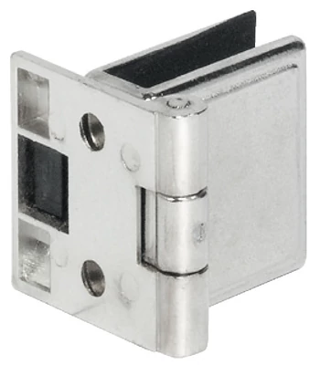 361.97.600 Üvegajtó pánt fúrás nélküli közé. kicsi króm