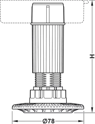 637.76.355 Bútorláb 150mm AXILO 