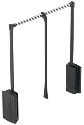 805.19.224 Ruhalift 440-610mm/10kg fekete Hafele