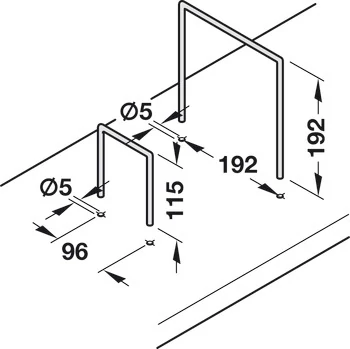810.69.920 Könyvtámasz 192x192mm